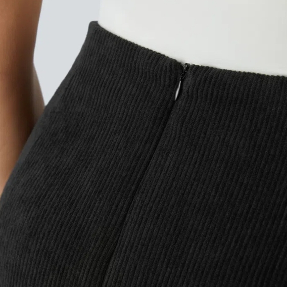 NWT HALARA High Waisted Invisible Zipper 2-in-1 A Line Mini Corduroy(Size:XL/16) - Picture 4 of 10